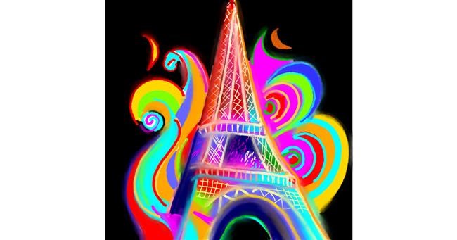 Eiffelturm-Zeichnung von ⋆su⋆vinci彡
