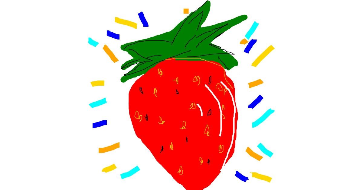 Drawing of Strawberry by roxy