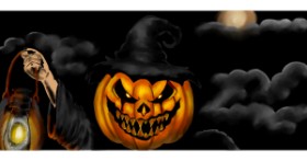 Drawing of Pumpkin by Annie