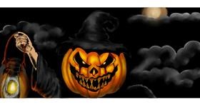 Drawing of Pumpkin by Annie