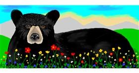 Drawing of Bear by DebbyLee