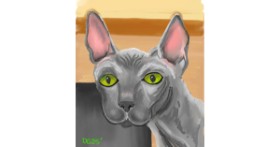 Drawing of Sphinx by GreyhoundMama