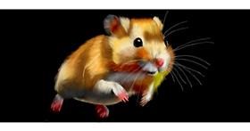 Drawing of Hamster by Annie