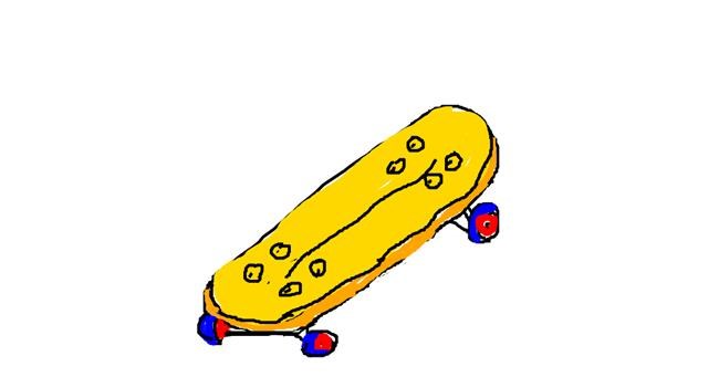 Drawing of Skateboard by Lomba