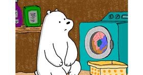 Drawing of Polar Bear by InessA