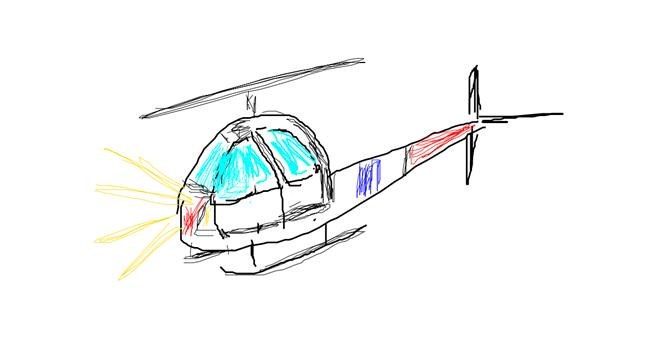 Drawing of Helicopter by Marina🥃