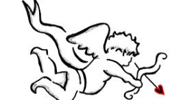 Drawing of Cupid by Turtle