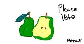 Drawing of Pear by Astha