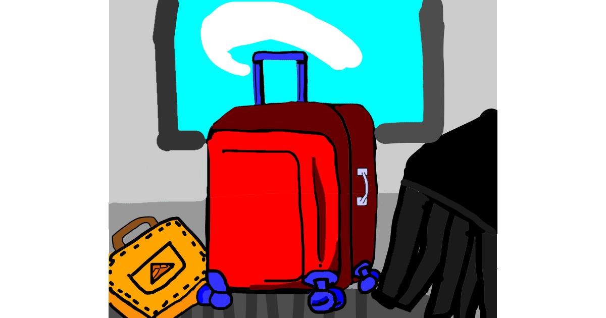 Drawing of Suitcase by SofixD