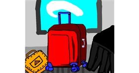 Drawing of Suitcase by Papi kuno