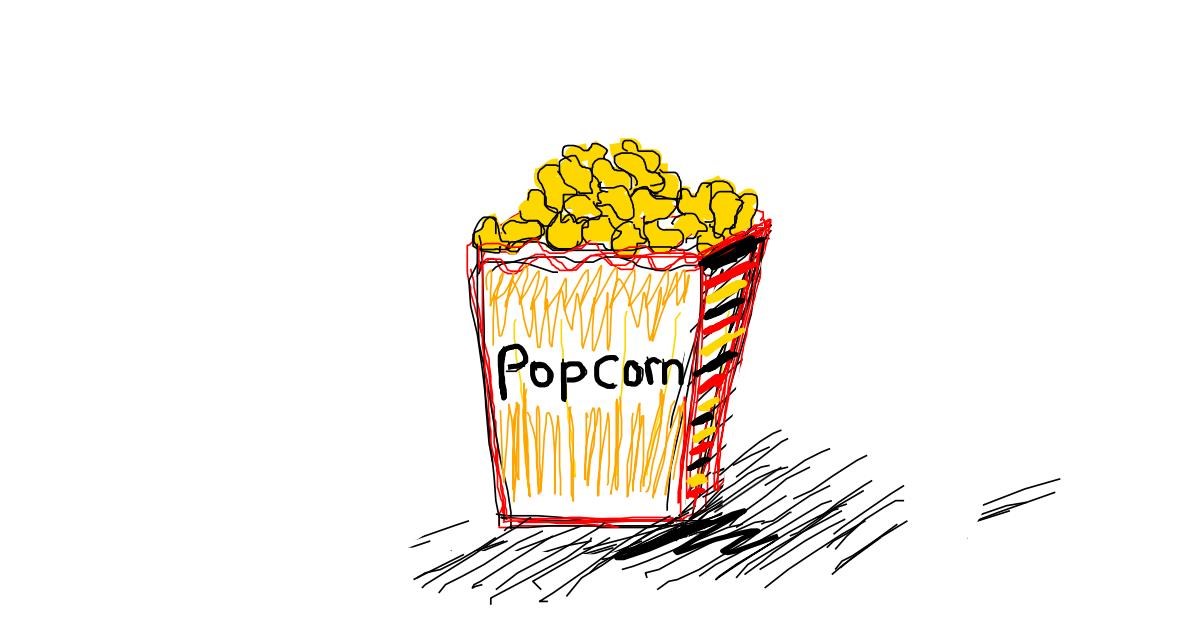 Drawing of Popcorn by Kitten 3 Drawize Gallery