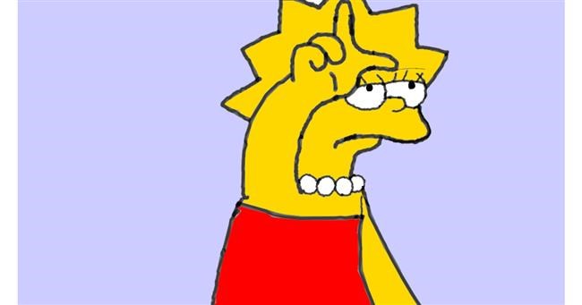 Lisa Simpson-Zeichnung von loser eerawn