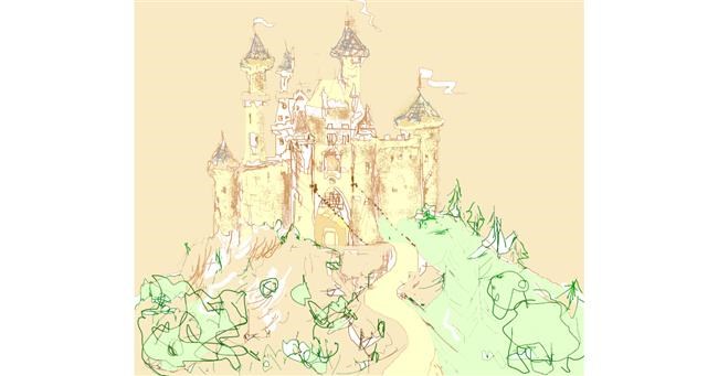 Schloss-Zeichnung von Unknown