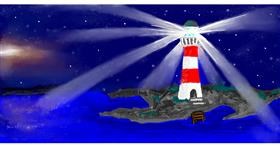 Drawing of Lighthouse by Taz