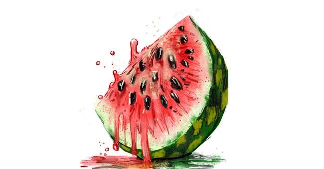 Wassermelone-Zeichnung von KayXXXlee