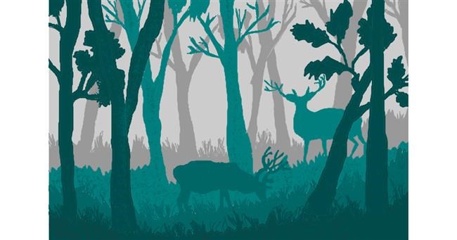 Drawing of Forest by InessaC