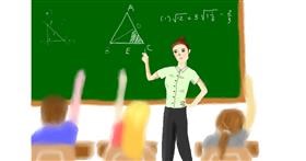 Drawing of Teacher by Wizard