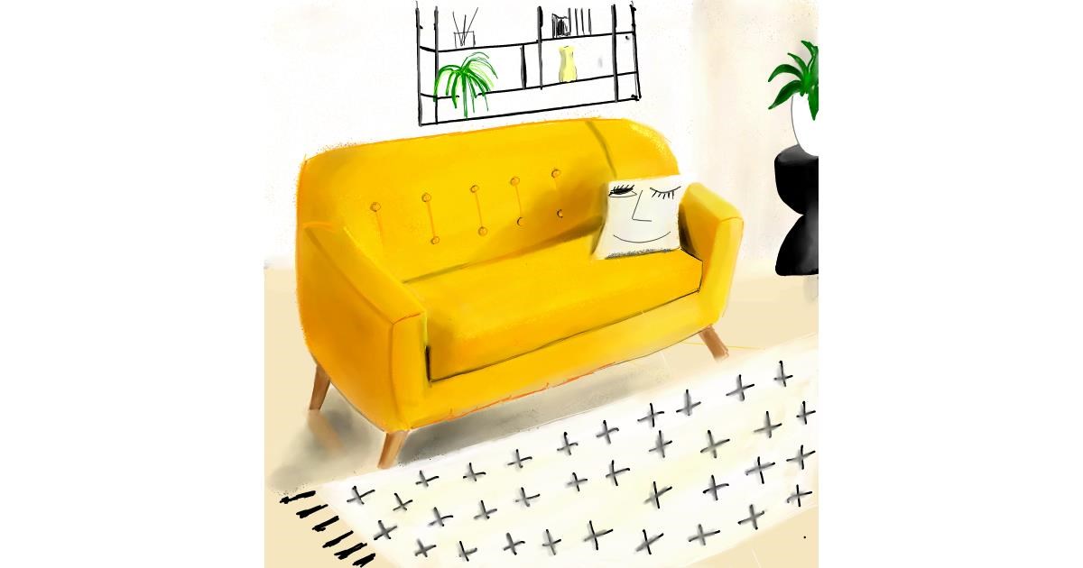 Drawing of Couch by Lou