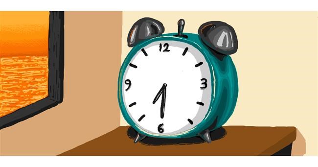 Drawing of Alarm clock by Blibli