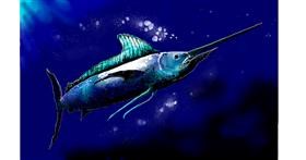 Drawing of Swordfish by DaVinky