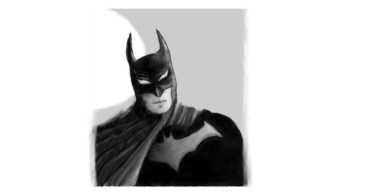 Drawing of Batman by Sara