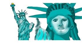 Drawing of Statue of Liberty by Kim