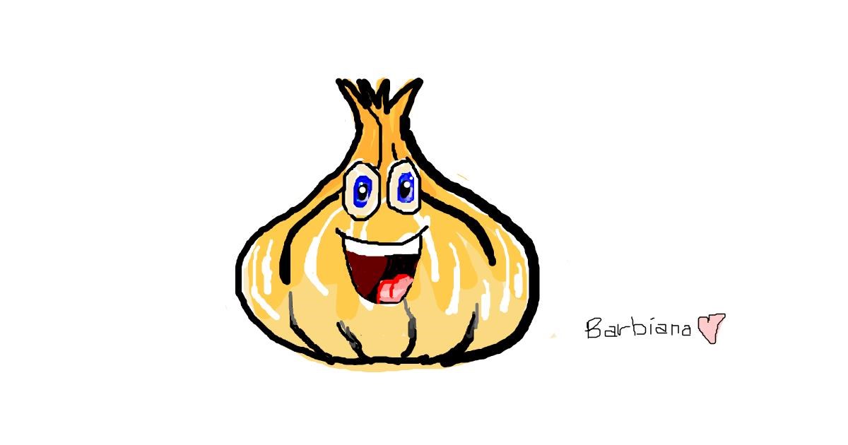 Drawing of Onion by barbiana