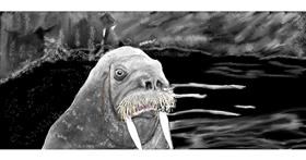 Drawing of Walrus by Chaching