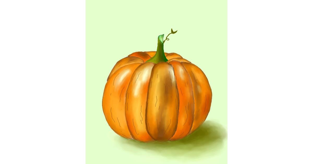 Drawing of Pumpkin by Яна