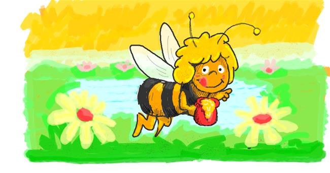 Drawing of Bee by Helena