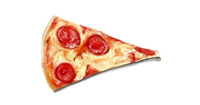 Drawing of Pizza by pepita