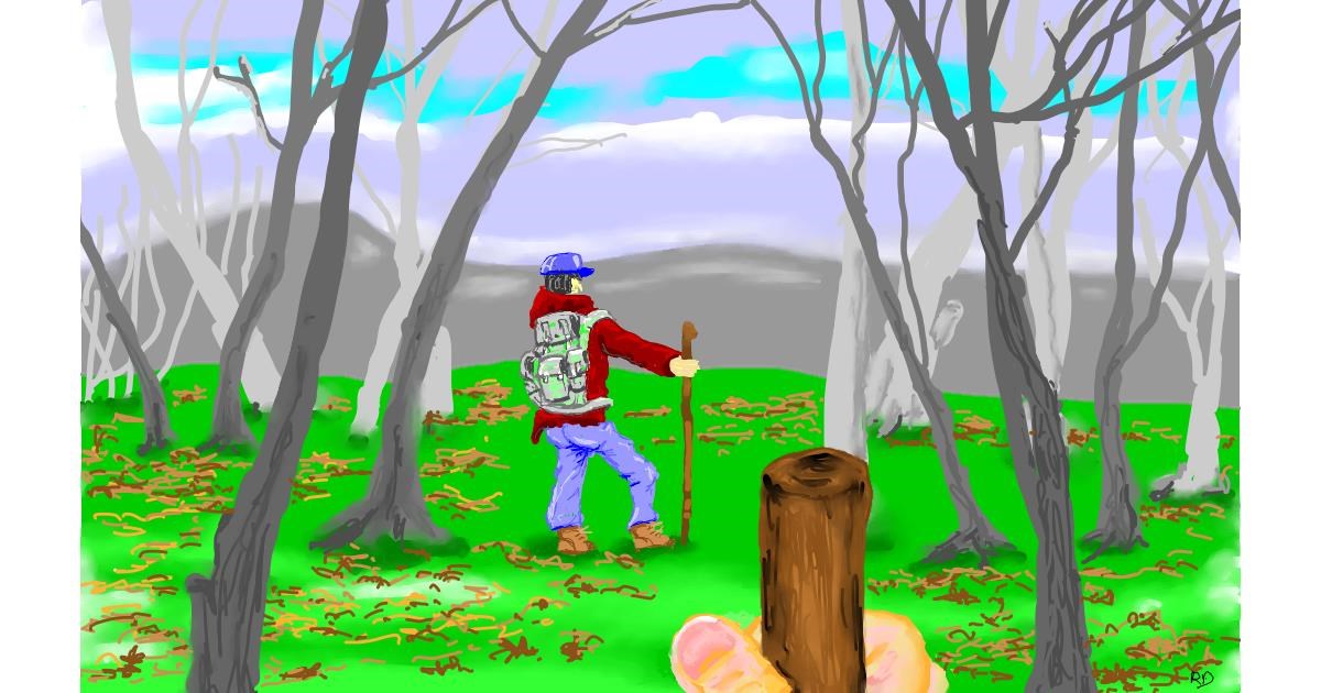 Watch Flowerpot Draw Backpack