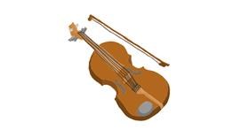 Drawing of Violin by Catberry