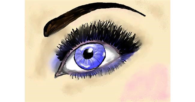 Drawing of Eyes by Debidolittle
