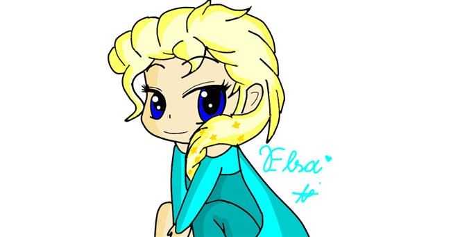 Elsa (Disney)-Zeichnung von Holy Kirbo