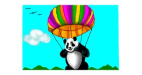 Drawing of Parachute by DebbyLee