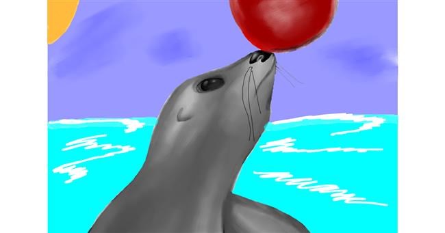 Drawing of Seal by Randar