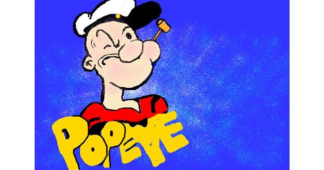 Drawing of Popeye by Debidolittle