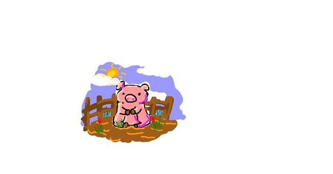 Schwein-Zeichnung von lola