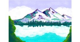 Drawing of Mountain by smackerel