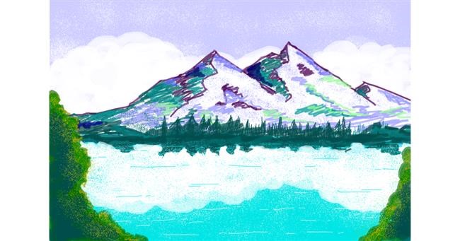 Drawing of Mountain by smackerel