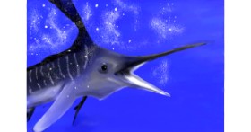 Drawing of Swordfish by Betula