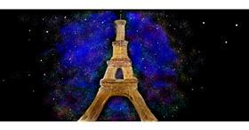 Drawing of Eiffel Tower by Soraya