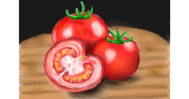 Tomate-Zeichnung von Wizard