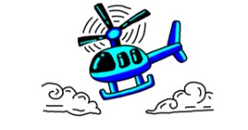 Drawing of Helicopter by Nami