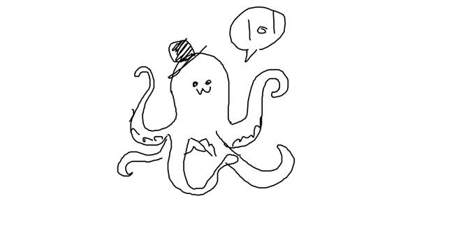 Drawing of Octopus by teaboi