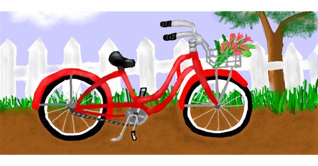 Fahrrad-Zeichnung von Kim