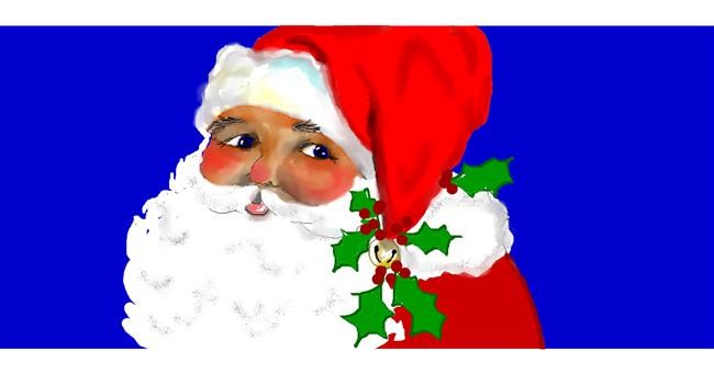 Drawing of Santa Claus by DebbyLee