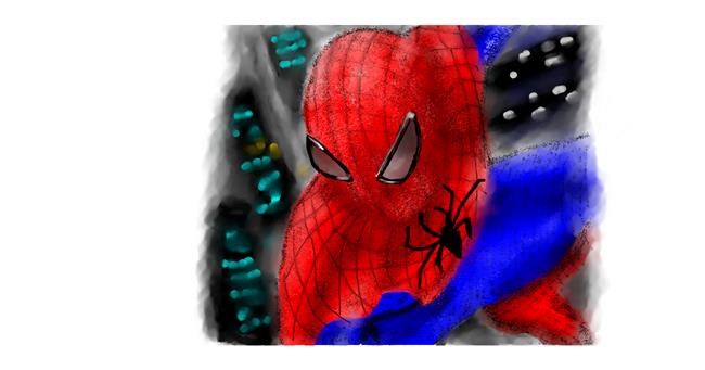 Drawing of Spiderman by Doodle