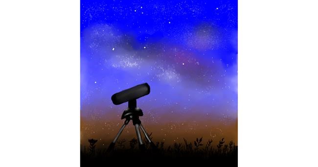 Drawing of Telescope by Hajar
